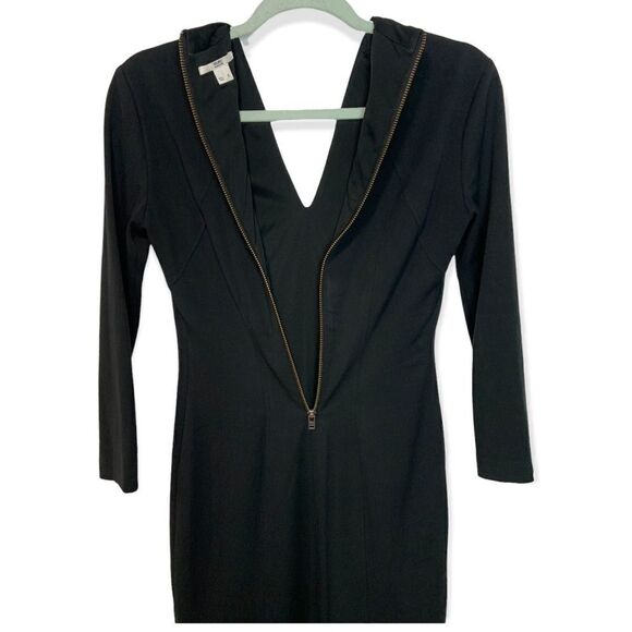 Helmut Lang Long Sleeve V Neck Mini Dress - Picture 7 of 10